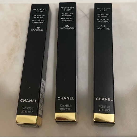 NWT: CHANEL Always Brilliant Gift Boxed Lipgloss Set with deluxe tweed bag - Picture 10 of 12